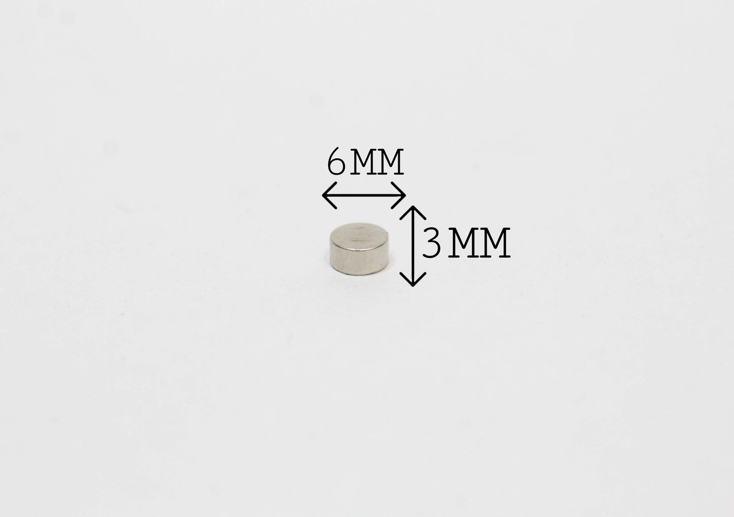 6 mm Dia x 3 mm Thick Neodymium Magnet