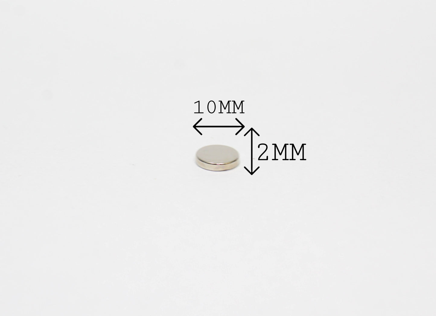 10 mm Dia x 2 mm thick Neodymium Magnet