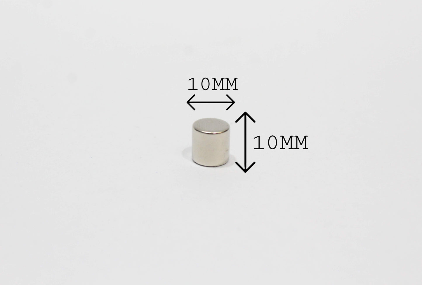 10 mm Dia x 10 mm Thick Neodymium Magnet