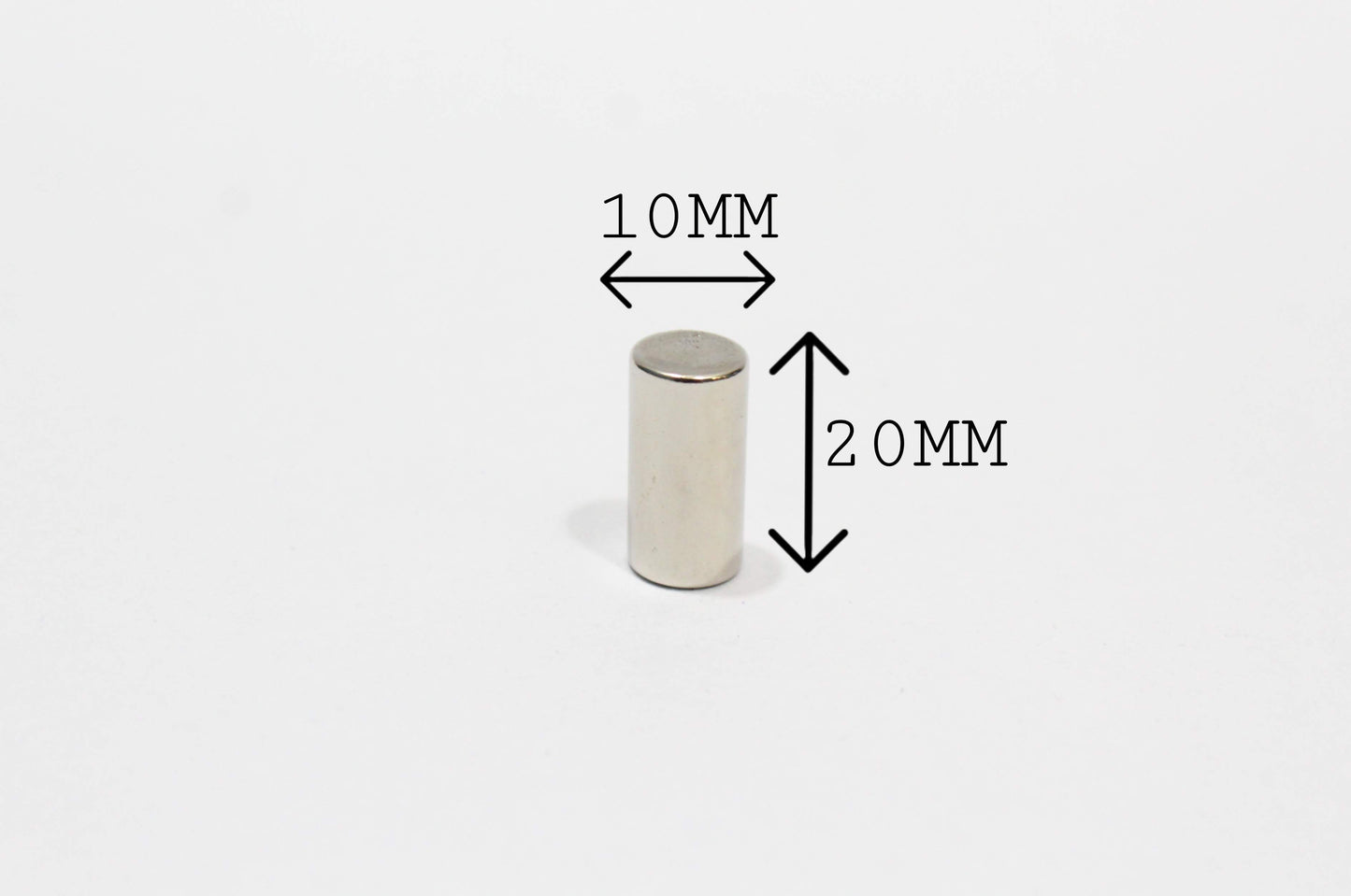 10 mm Dia x 20 mm Thick Neodymium Magnet