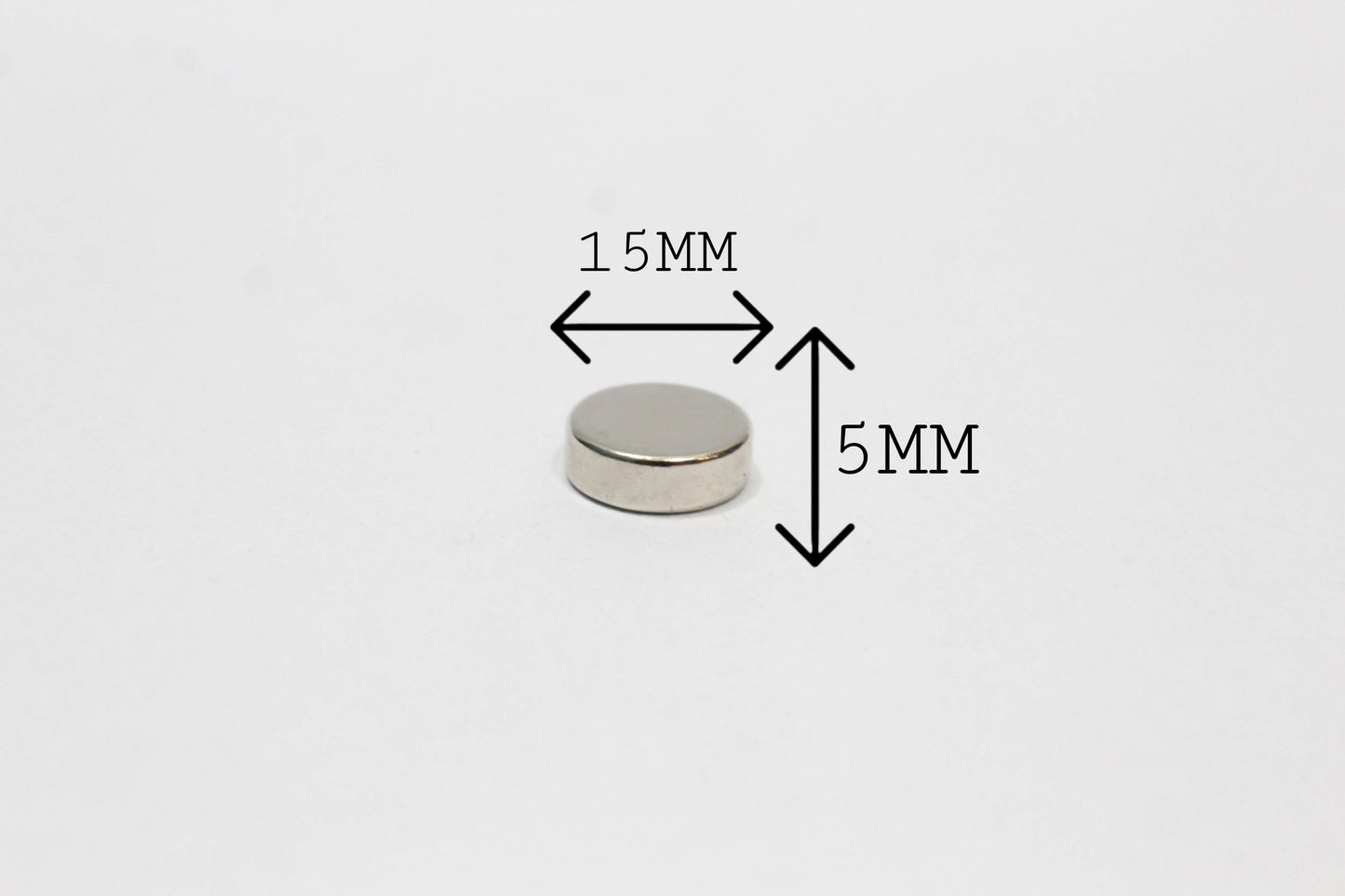15 mm Dia x 5 mm Thick Neodymium Magnet