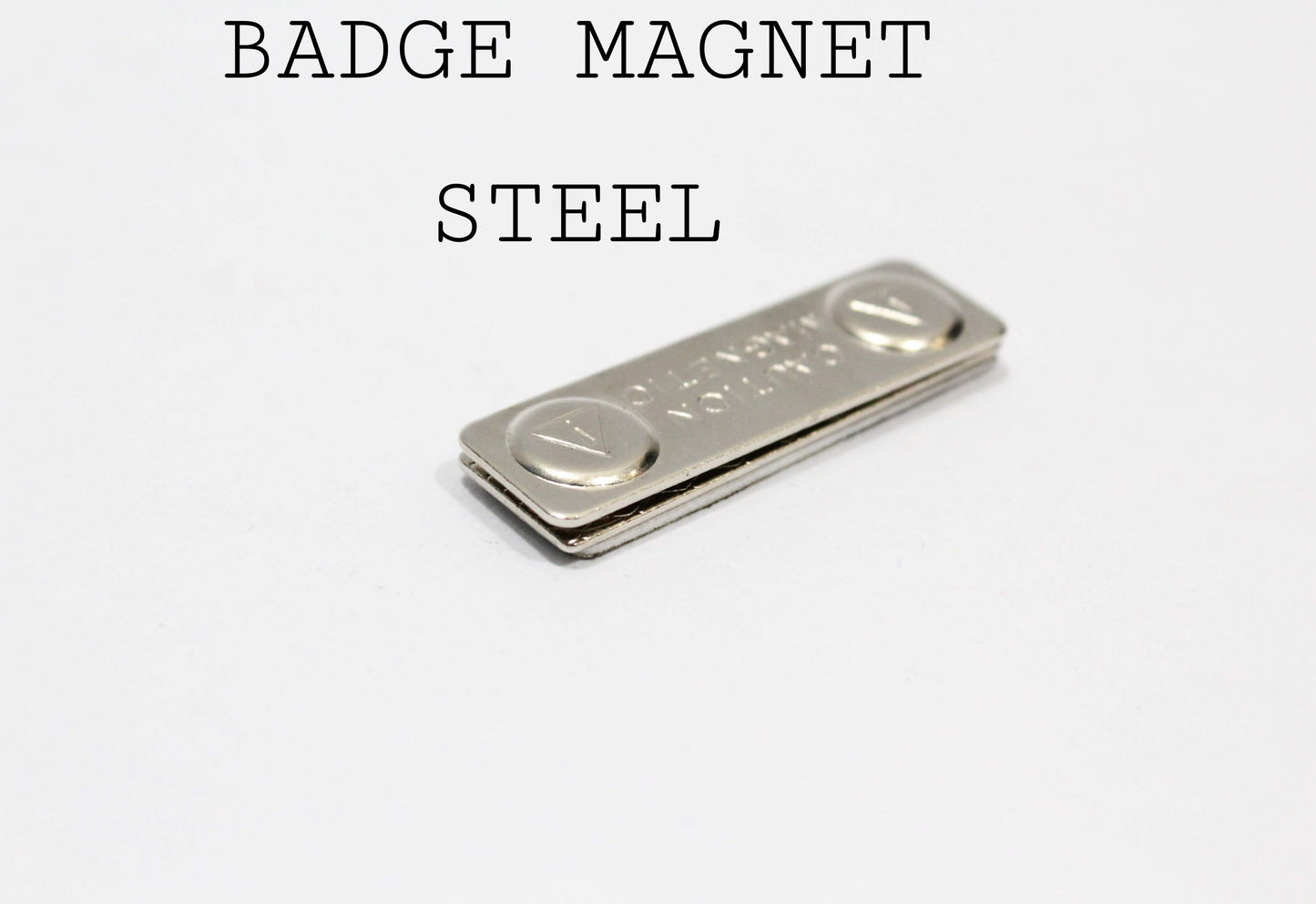Steel Back Badge Magnet (2 magnets)